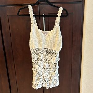 Romeo & Juliet Couture Crochet lace Top